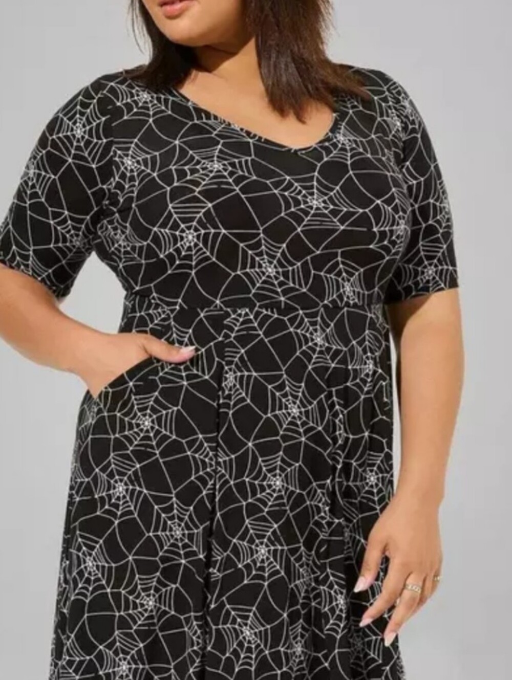 Spiderweb Skater Dress